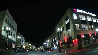 4K Dash Cam  Kenosha WI  Lake Michigan Shore Into Downton After Dark During A Full Moon In 2024 [upl. by Nagirrek581]