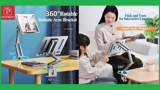 Laptop Stand Clamp Tablet Hightening Support Holder Book Stand 360°Rotating Hight Adjustable [upl. by Waltner480]