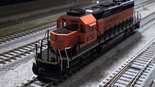 KATO EMD SD402 Mid HO Scale Sound Test [upl. by Carrew]