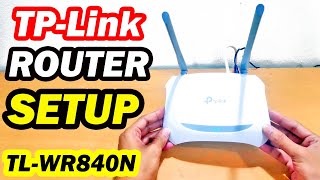 TPLink Router Setup TLWR840N [upl. by Ahsenot]