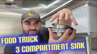 Food Truck Plumbing 3 Compartment Sink [upl. by Narahs]