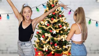 Decorating Our First CHRISTMAS Tree  The Rybka Twins [upl. by Dayir]