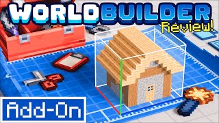 WORLD BUILDER ADDON Minecraft Bedrock World Edit indepth review [upl. by Annim]