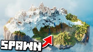 Minecraft But You Spawn On A Mountain Island 40 SEEDS [upl. by Jarrad]