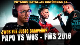 ¿WOS FUE JUSTO CAMPEÓN PAPO VS WOS FMS ARGENTINA  VOTANDO BATALLAS HISTÓRICAS 4 [upl. by Cirde]