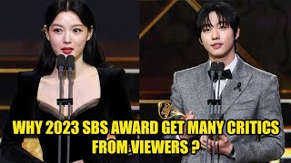 Viewers Question 2023 SBS Drama Awards Unfair Selection of Winners [upl. by Ecilahc]