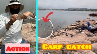 Carp Fishing  Catch amp Release  Rawal Dam carpfishing fishing commoncarp carp [upl. by Ambur]