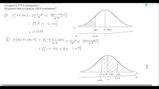 Normal Distribution  The heights of 1000 students are normally distributed with a mean of 1745 [upl. by Ayardna]