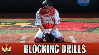 Catching 101  Baseball Catcher Blocking Drills [upl. by Schriever345]