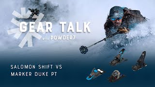 Salomon Shift vs Marker Duke PT Binding Comparison  Powder7 [upl. by Soisanahta]