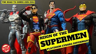 2024 CYBORG SUPERMAN Platinum Edition Variant  DC Multiverse  McFarlane Toys [upl. by Annahsat]