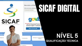 SICAF DIGITAL NIVEL 5  QUALIFICAÇÃO TÉCNICA LICITAÇÕES SICAF [upl. by Lectra966]