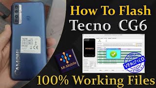 Tecno Camon 17 CG6 Flashing Firmware  Dead Boot Salution  Hang On Logo Fix Stock Rom Install [upl. by Maguire]