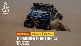 Trucks Top moments  Stage 14  Dakar2023 [upl. by Dorfman]