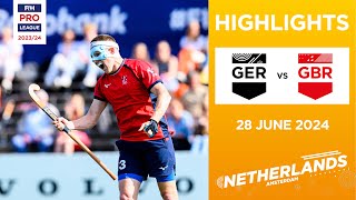 FIH Hockey Pro League 202324 Highlights  Germany vs Great Britain M  Match 2 [upl. by Brigida]