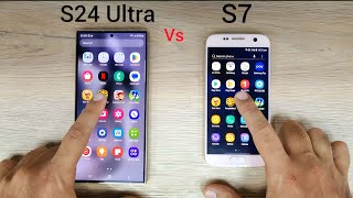 Samsung S24 Ultra vs Galaxy S7  SPEED TEST [upl. by Nosremaj]