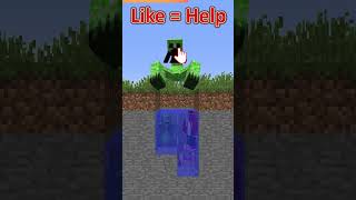 Mikey and JJ run away from the creeper monster maizen minecraft jj mikey [upl. by Atinram]