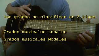 Los grados Modales y Tonales [upl. by Euphemie]