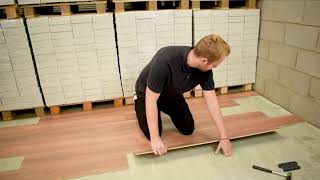 How to install laminate flooring using the CLIC IT installation system [upl. by Wheaton871]