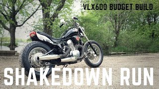 Honda Shadow VLX 600 Chopper  SHAKEDOWN RUN [upl. by Anitnas99]