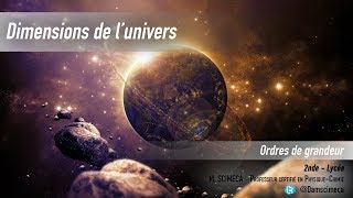 Lunivers  Ordres de grandeur [upl. by Tihom219]