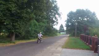 2013 Suzuki rmz 450 wheelie [upl. by Hittel]