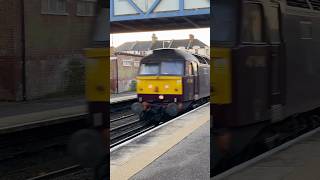 Class 47 and Lms black 5 speed past bexhill [upl. by Sucramal]