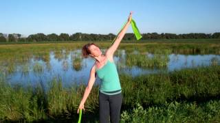 Stretch Band Exercises for the Shoulders and Back [upl. by Roinuj]