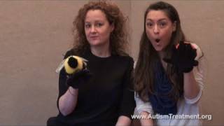 Help your child with Autism  Game ideas for playing with hand puppets from The SonRise Program® [upl. by Steen]