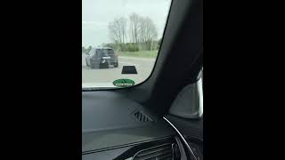 Autobahn race Alpina B5 vs Audi RS4 200mph  320kph [upl. by Greenwood717]