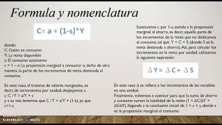 Propension Marginal Consumo Keynes Efecto Multiplicador [upl. by Ardnat]