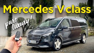 NEW Mercedes V Class exterior interior amp first drive [upl. by Elleinahc]