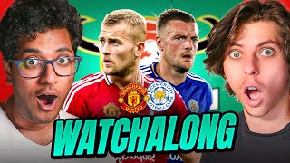 MAN UNITED 52 LEICESTER CITY EFL CUP 2425 WATCHALONG [upl. by Kalle419]