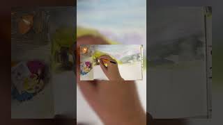 Simple Watercolour Landscape Painting [upl. by Gnal194]