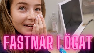 Fastnar i ögat  VLOGG [upl. by Akirahs607]