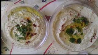 HOW TO MAKE HOUMOUS and TAHINI Recipe crème de sésame😋🍴 حمص لبناني بأيادي تونسية [upl. by Consuelo]