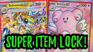 Galvantula ex Blissey ex BEST ITEM LOCK Pokemon TCG Live Stellar Crown [upl. by Joh]