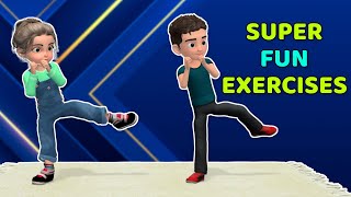 8 SUPER FUN BALANCE AND COORDINATION EXERCISES FOR KIDS [upl. by Jepson]