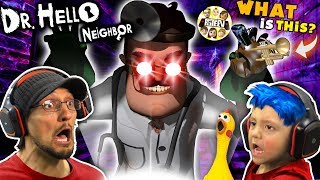 DR HELLO NEIGHBOR turns SHAWN BLUE HAIR CHICKEN FGTEEV Mod MiniGame [upl. by Aknahs]