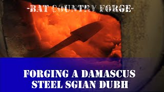 Making a Damascus Steel Sgian Dubh [upl. by Ylera]