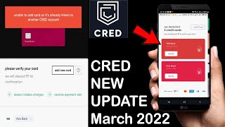 Unable to add card as its already linked to another CRED account  Credit Card Add In CRED App 2022 [upl. by Aciria]