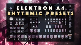 Elektron Analog FourKeys Presets Leads Chords FXs Demo [upl. by Eniortna821]