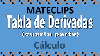 Tabla de derivadas IVwmv [upl. by Starlene]