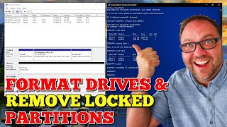 How to Format a Hard Drive amp Delete Recovery Partitions  Windows 10  Diskpart Delete Partition [upl. by Eustis586]