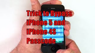 How to Bypass iPhone 5 and iPhone 4S Passcode [upl. by Lettie]