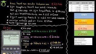 Berekenen inkomstenbelasting box 1  economie uitleg [upl. by Monaco]