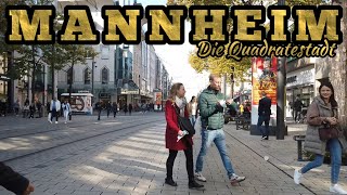 Mannheim Germany 🇩🇪 Walking tour Mannheim city centre 4K [upl. by Ttennaj665]