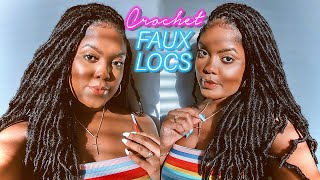 Easy Crochet Faux Locs  Natural Distressed Soft Locs [upl. by Robenia]