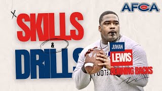 Running Back Skills amp Drills  Juwan Lewis Alabama St  Ice Box Drill [upl. by Nnaid]