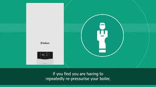 How to repressurise your ecoTEC plus boiler  Vaillant [upl. by Salomone645]